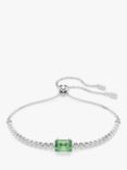 Swarovski Matrix Tennis Bracelet, Silver/Green