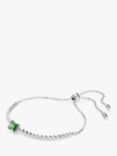 Swarovski Matrix Tennis Bracelet, Silver/Green