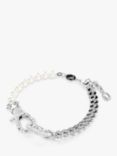 Swarovski Dextera Rhodium Plated & Crystal Pearl Bracelet, Silver