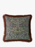 William Morris At Home Blackthorn Square Cushion, Midnight