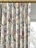 Clarke & Clarke Golden Lily Made to Measure Curtains or Roman Blind, Dove/Plum