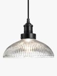 Industville Brooklyn Glass Dome Pendant Ceiling Light, 30cm