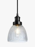 Industville Brooklyn Glass Cone Pendant Ceiling Light