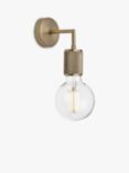 Industville Knurled Edison Wall Light, Brass