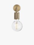 Industville Knurled Edison Wall Light, Brass