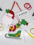 The Make Arcade Santa Felt Tree Decorations Sewing Kit