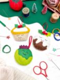 The Make Arcade Xmas Eats Felt Tree Decorations Sewing Kit