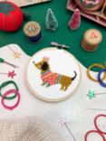 The Make Arcade Festive Dachshund Cross Stitch Kit