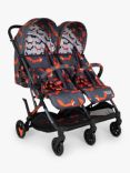 Cosatto Woosh Double Stroller, Charcoal Mr Fox