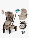 Cosatto Wow 3 Carrycot, Pushchair, Acorn i-Size Car Seat Bundle, Whisper