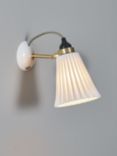 Original BTC Hector Pleat Wall Light, Natural