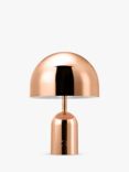 Tom Dixon Bell Portable Table Lamp, Metallic Copper