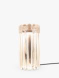 Tom Dixon Press Ribbed Glass LED Table Lamp, Clear