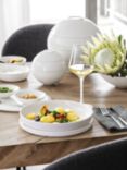 Villeroy & Boch Iconic La Boule Stacking Porcelain Dinnerware Set, 7 Piece, White