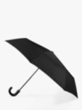 totes ECO-BRELLA Manual Leatherette Crook Handle Umbrella, Black