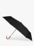 totes Eco Auto Open & Close Wood Umbrella, Black