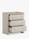 Little Acorns Celeste 3 Drawer Dresser, Cashmere/Grey Ash