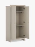 Little Acorns Celeste Double Wardrobe, Cashmere/Grey Ash