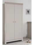 Little Acorns Celeste Double Wardrobe, Cashmere/Grey Ash