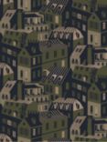 Mini Moderns Emma's Apartment Wallpaper, Olive/Gold MMTLG06OL