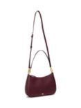 Lauren Ralph Lauren Danni 26 Leather Shoulder Bag, Pinot Noir