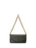 Lauren Ralph Lauren Sawyer Leather Shoulder Bag, Dark Olive