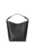 Lauren Ralph Lauren Witley Leather Bucket Bag, Black