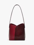 Radley The Cordelia Leather Medium Open-Top Shoulder Bag, Cranberry