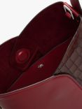 Radley The Cordelia Leather Medium Open-Top Shoulder Bag, Cranberry