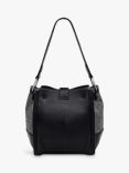 Radley Sloane Street Herringbone Medium Zip Top Grab Bag, Black