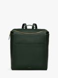 Radley Oak Street Leather Medium Zip Top Backpack, Racing Green