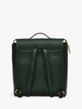 Radley Oak Street Leather Medium Zip Top Backpack, Racing Green