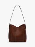 Radley The Cordelia Leather Medium Open-Top Shoulder Bag, Walnut