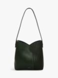 Radley The Cordelia Weave-Embossed Leather Medium Open-Top Shoulder Bag, Racing Green