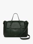 Radley The Chancery Leather Medium Flap Over Grab Bag, Racing Green