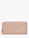 Radley Swanning Around Leather Large Zip Around Matinee Purse, Prairie Pink