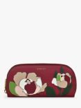 Radley Liverpool Street Icon Leather Abstract Floral Large Bifold Purse, Cranberry/Multi