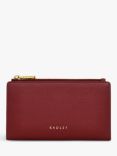 Radley Coin Street Leather Medium Zip-Top Purse, Cranberry