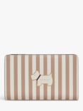 Radley Heritage Dog Outline Leather Stripe Medium Bifold Purse, Silt