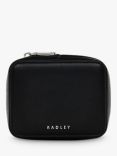 Radley Commute Street Leather Small Zip Around Jewellery Pouch, Black