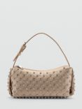 Mango Morgan Embellished Shoulder Bag, Gold