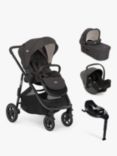 Joie Baby Versatrax Pushchair, Ramble XL Carrycot, i-Snug Car Seat and i-Base On the Go Encore Bundle