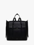 Radley The Chancery Leather Medium Flapover Backpack, Black