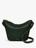 Radley Oak Street Leather Small Zip Top Crossbody Bag, Racing Green