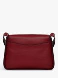 Radley Westwell Lane Leather Medium Flapover Crossbody Bag, Cranberry