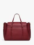 Radley The Chancery Leather Medium Flapover Grab Bag, Cranberry