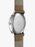 Junghans 41/4562.02 Men's Max Bill Quarz Leather Strap Watch, Brown