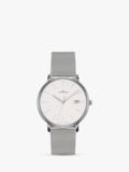 Junghans 47/4851.44 Women's FORM Damen Mesh Strap Watch, Silver