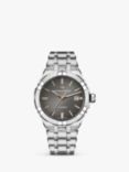 Maurice Lacroix AI6007-SS002-331-1 Men's Date Automatic Bracelet Strap Watch, Silver/Anthracite