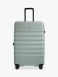 Antler Icon Stripe 4-Wheel 78cm Large Expandable Suitcase, Mist Blue